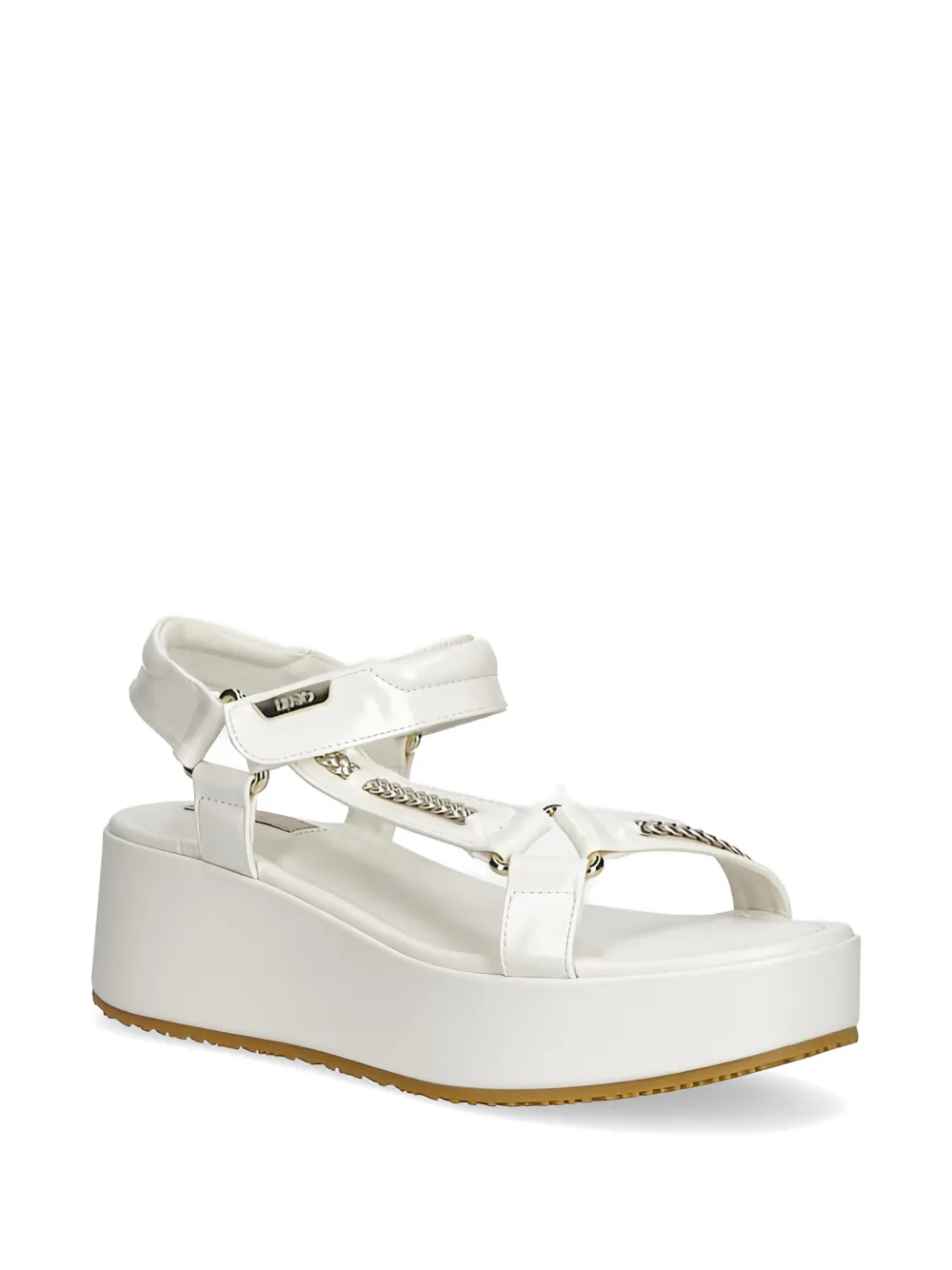 LIU JO Sandalen verfraaid met ketting Wit