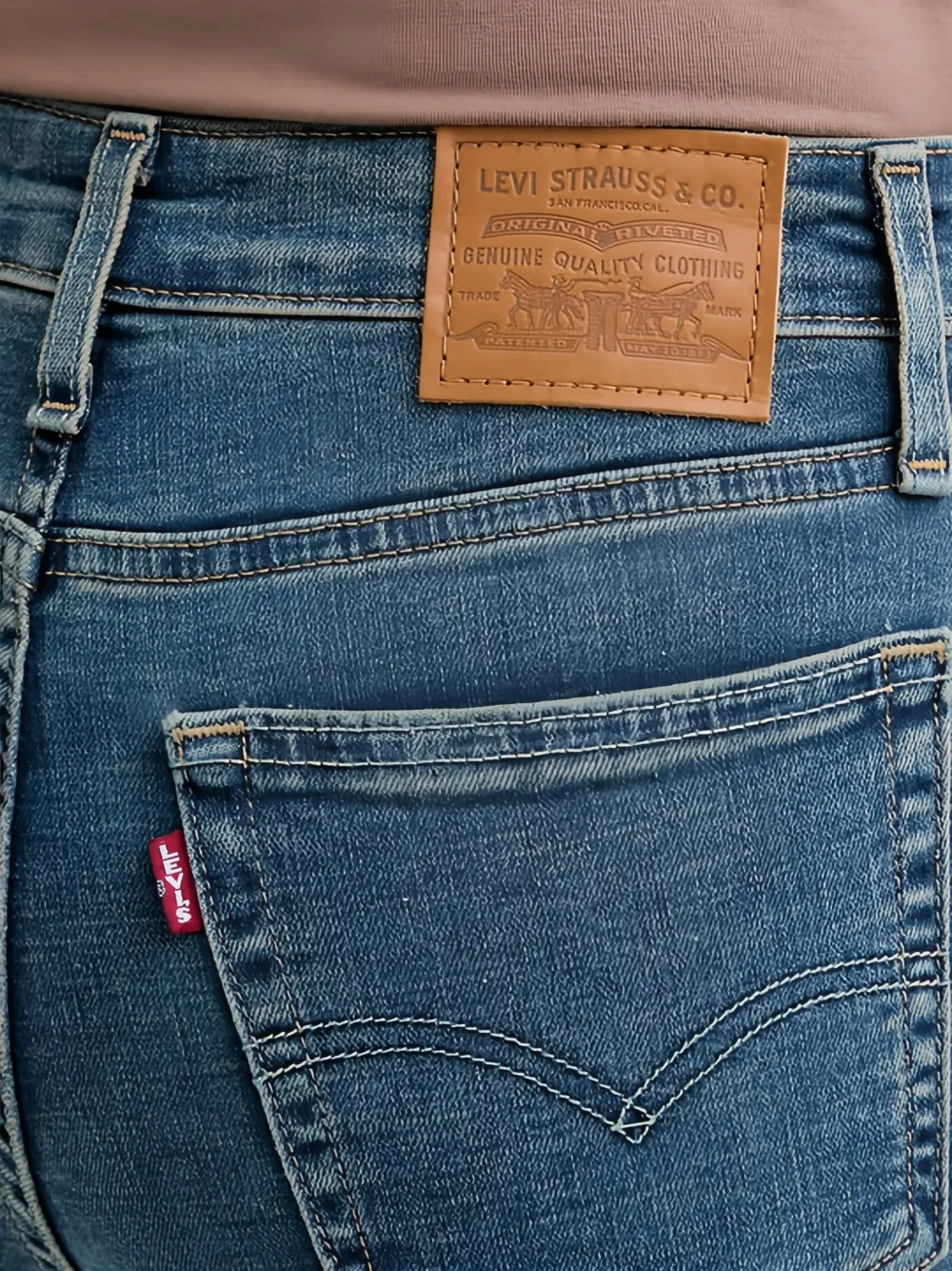 Levi's Jeans met zak Blauw