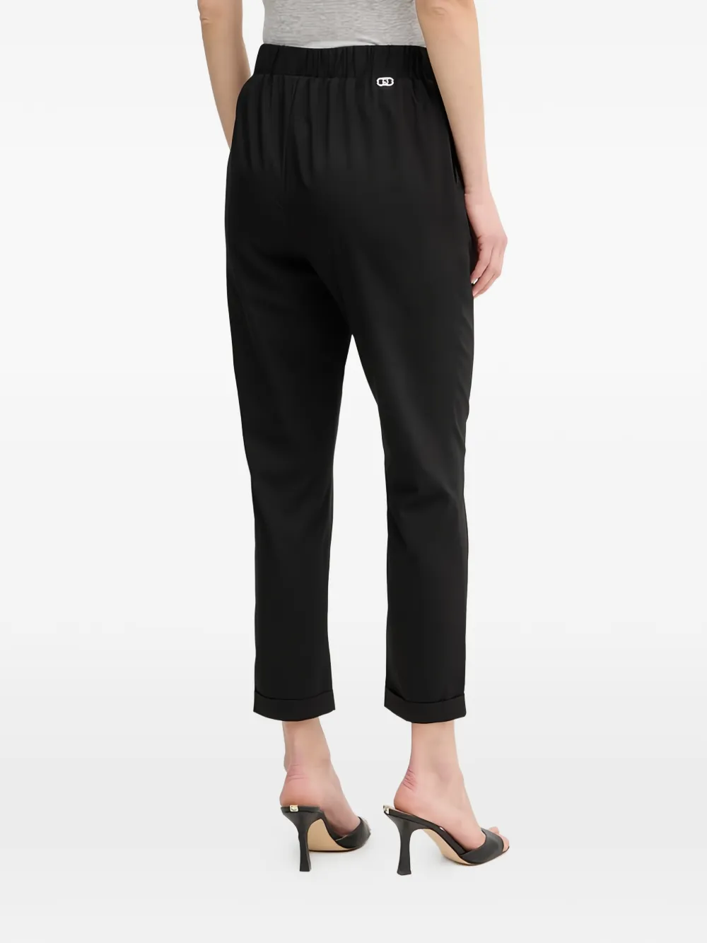 LIU JO Broek met elastische afwerking Zwart