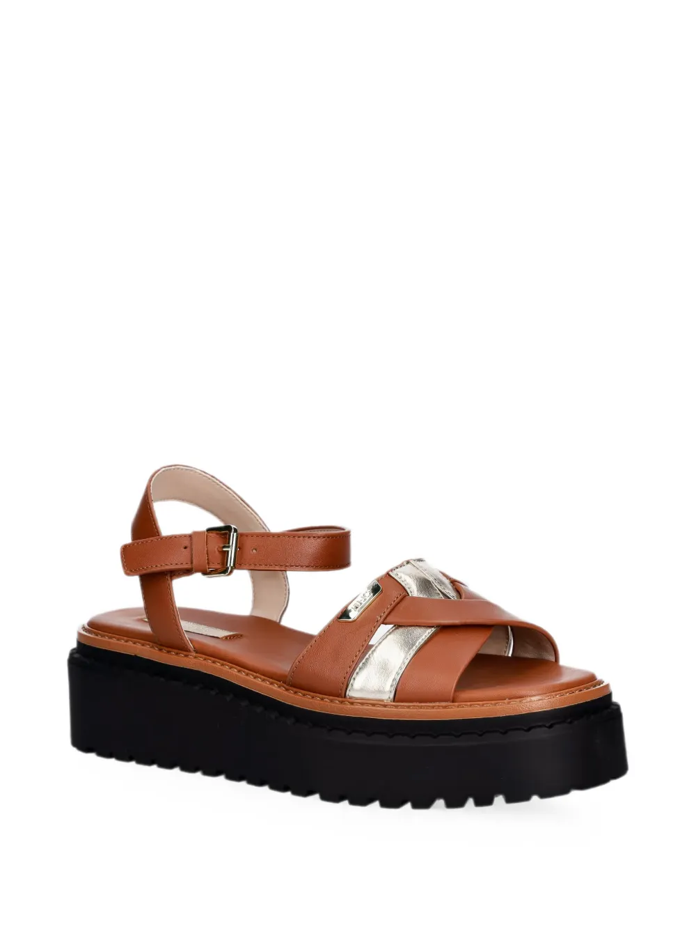 LIU JO leather platform sandals Bruin