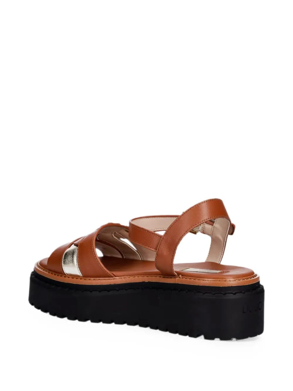 LIU JO leather platform sandals Bruin