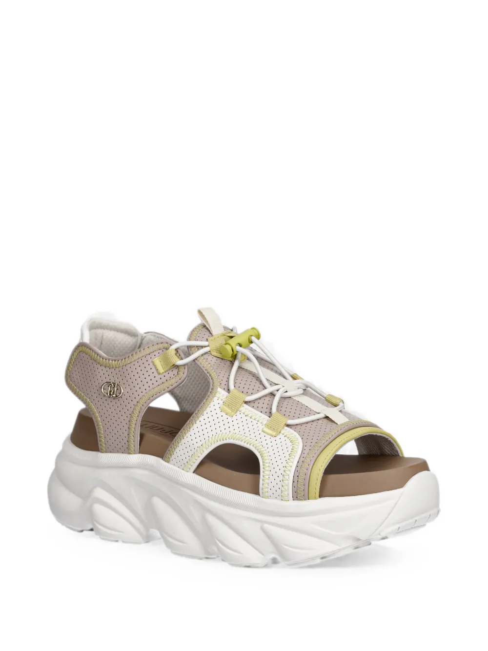 LIU JO Sandalen met trekkoord en geperforeerde details Beige
