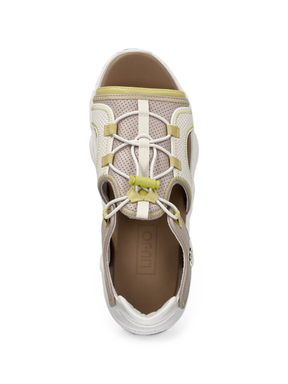 LIU JO Sandalen met trekkoord en geperforeerde details Beige