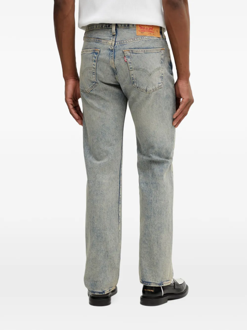 Levi's 501 denim jeans met knopen Blauw