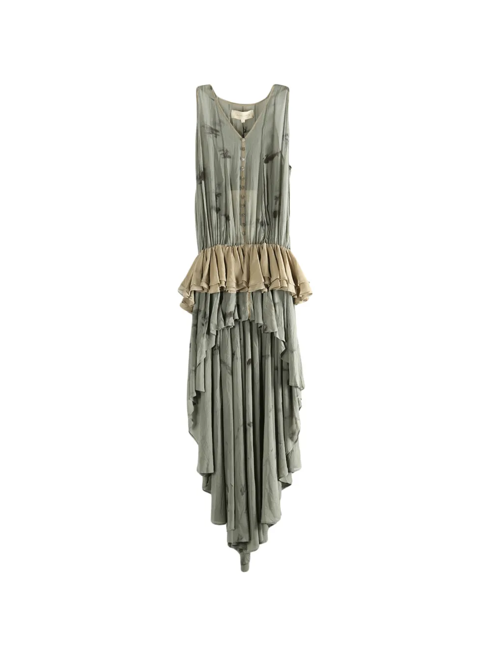 MUTEDANCE layered asymmetric top - Verde
