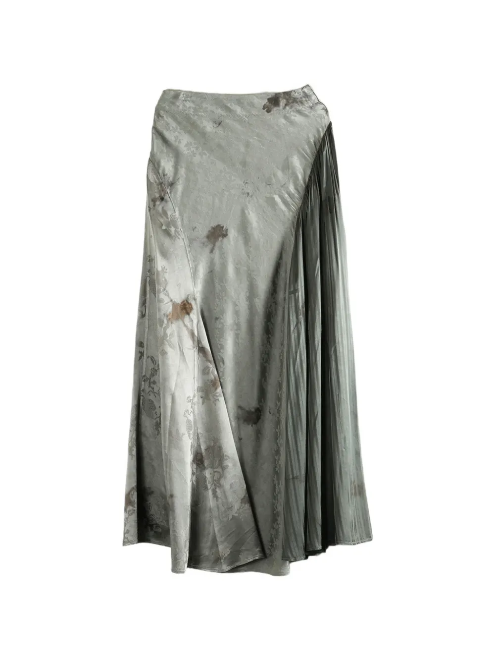 MUTEDANCE floral-jacquard skirt - Grigio