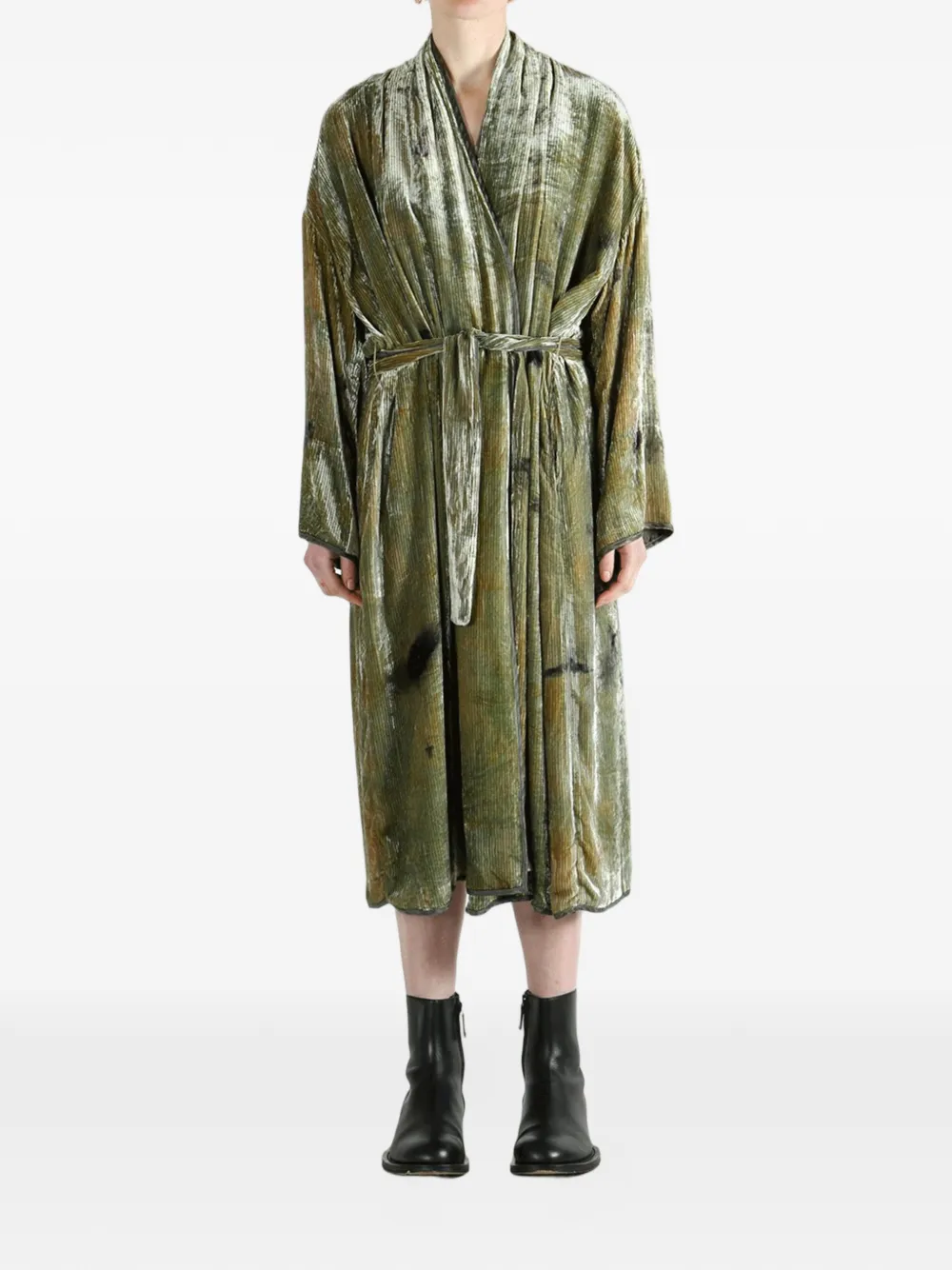  Mutedance Silk Kimono - Green 