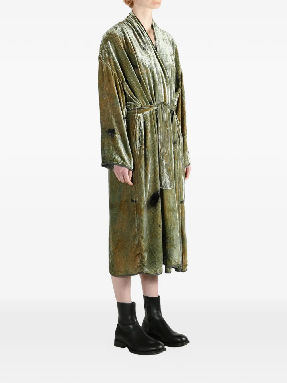  Mutedance Silk Kimono - Green 