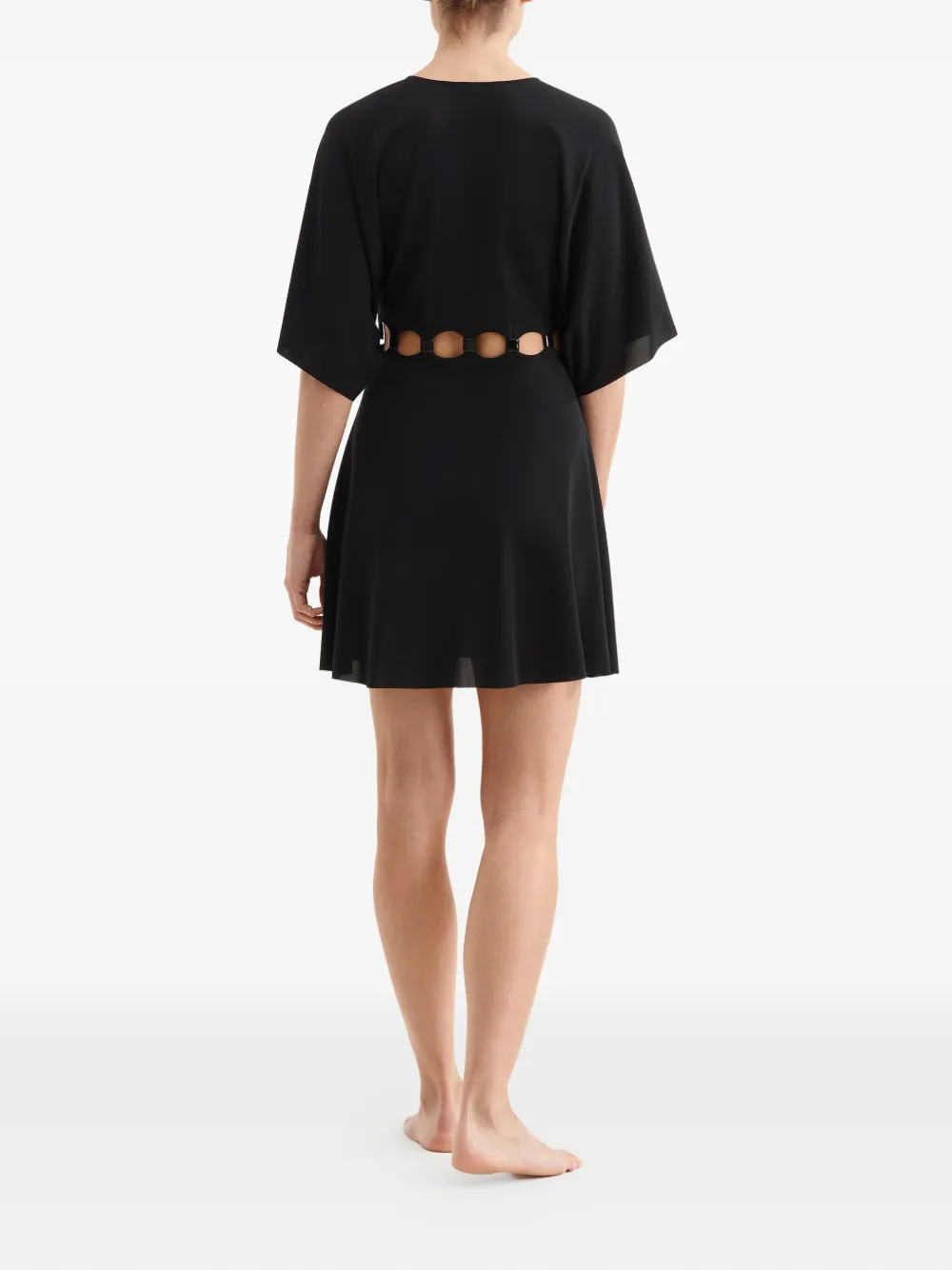 ERES Connection V-neck Cutout Dress in Multicolour, view 3