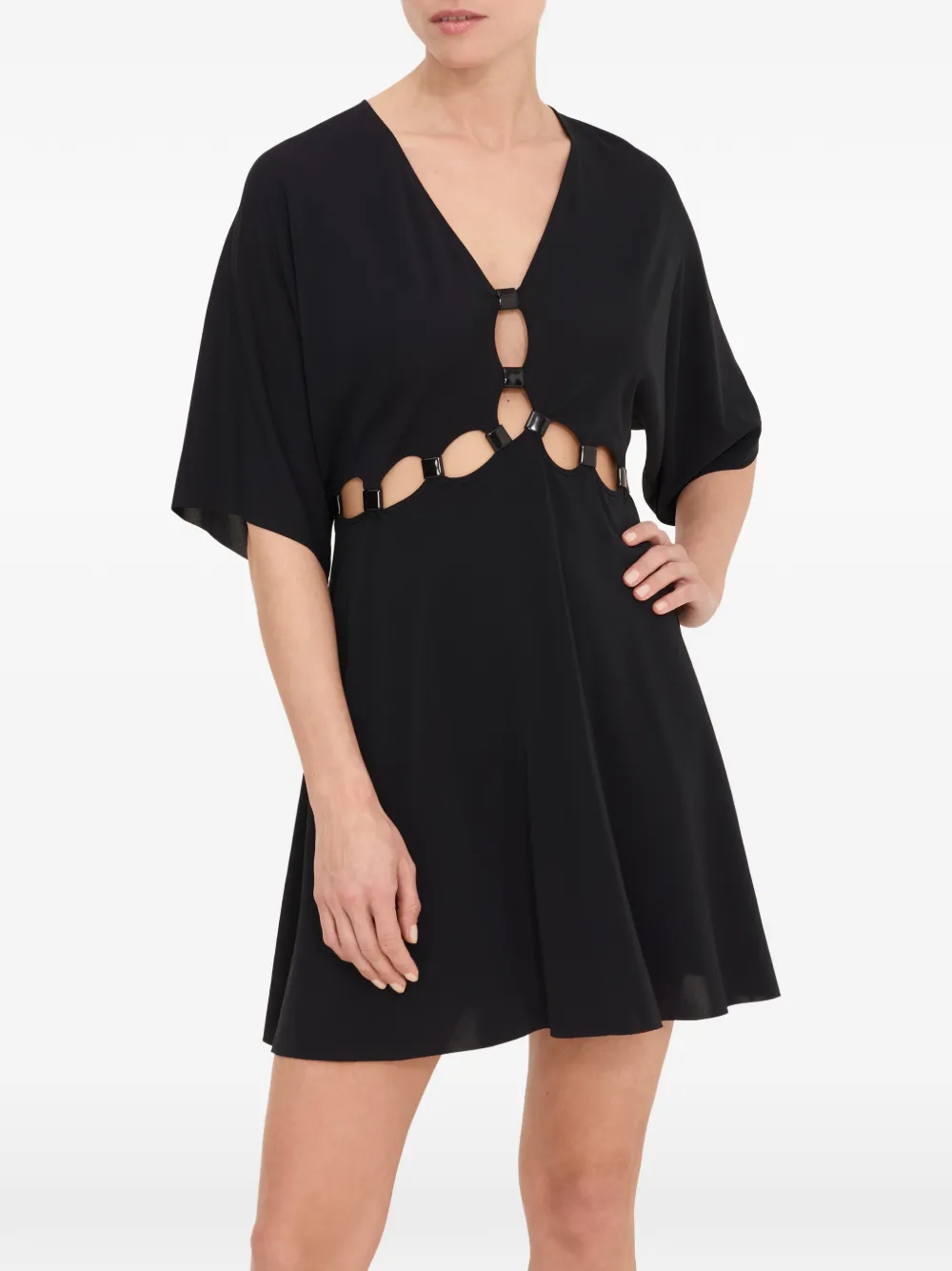 ERES Connection V-neck Cutout Dress in Multicolour, view 5