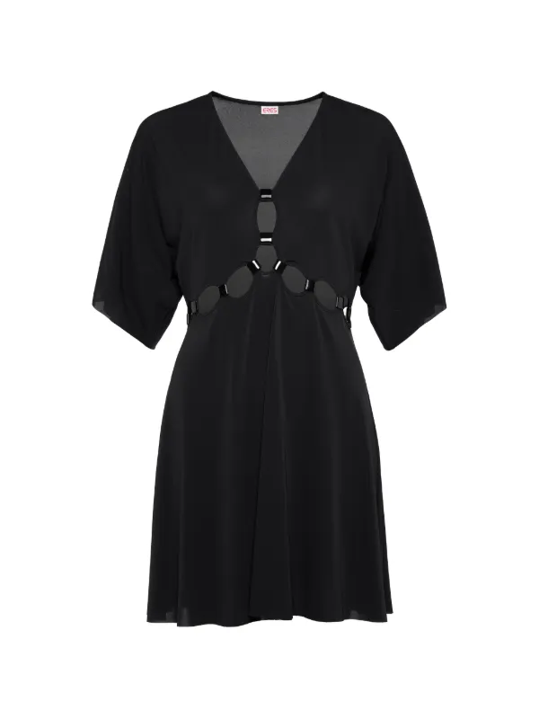 Eres Connection V-neck Cutout Dress in Multicolour