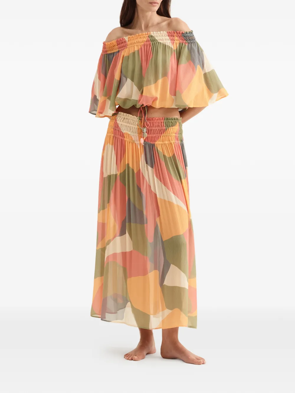 ERES Highlight midi-rok Veelkleurig
