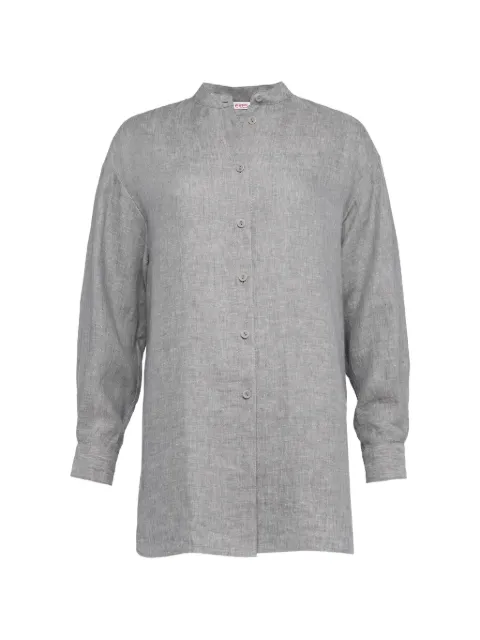 ERES Exact band-collar shirt