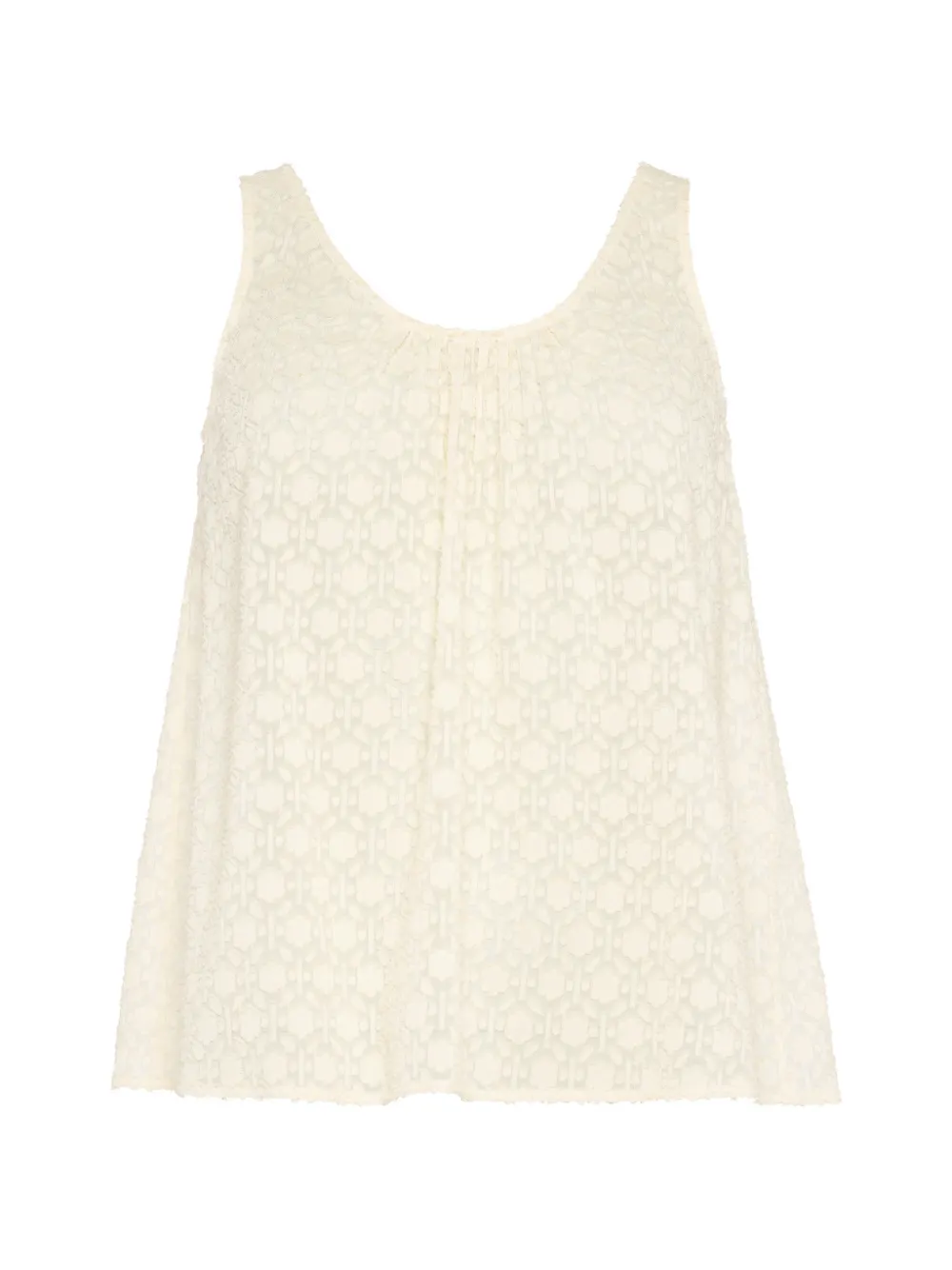 ERES celebration print top - Nude