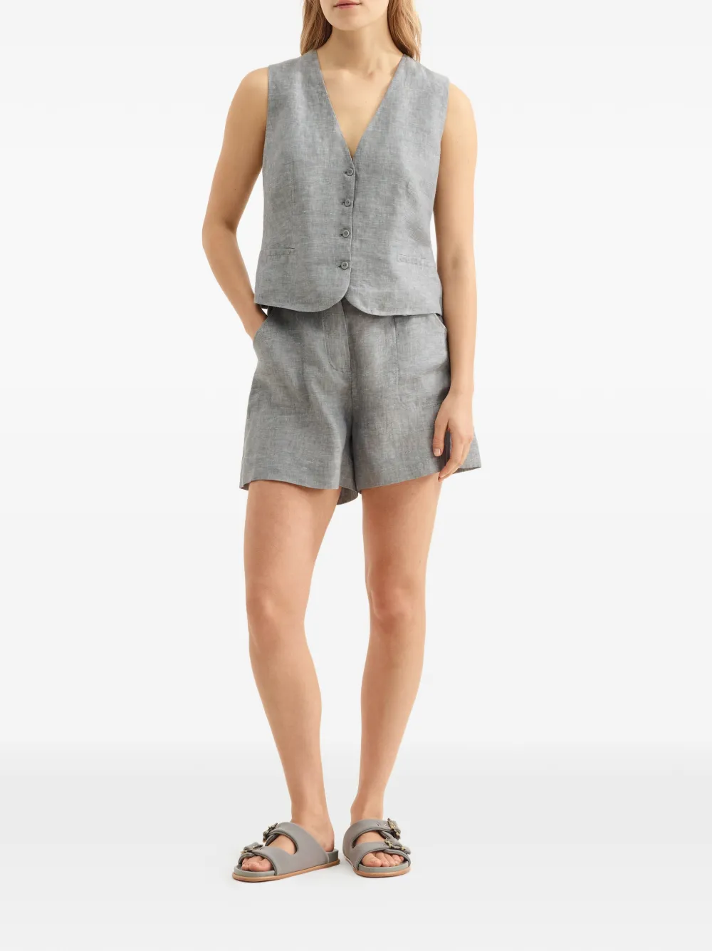 Eres Créatif Vest in Grey, view 2