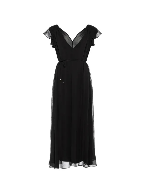 Eres Concert V-neck Dress in Black