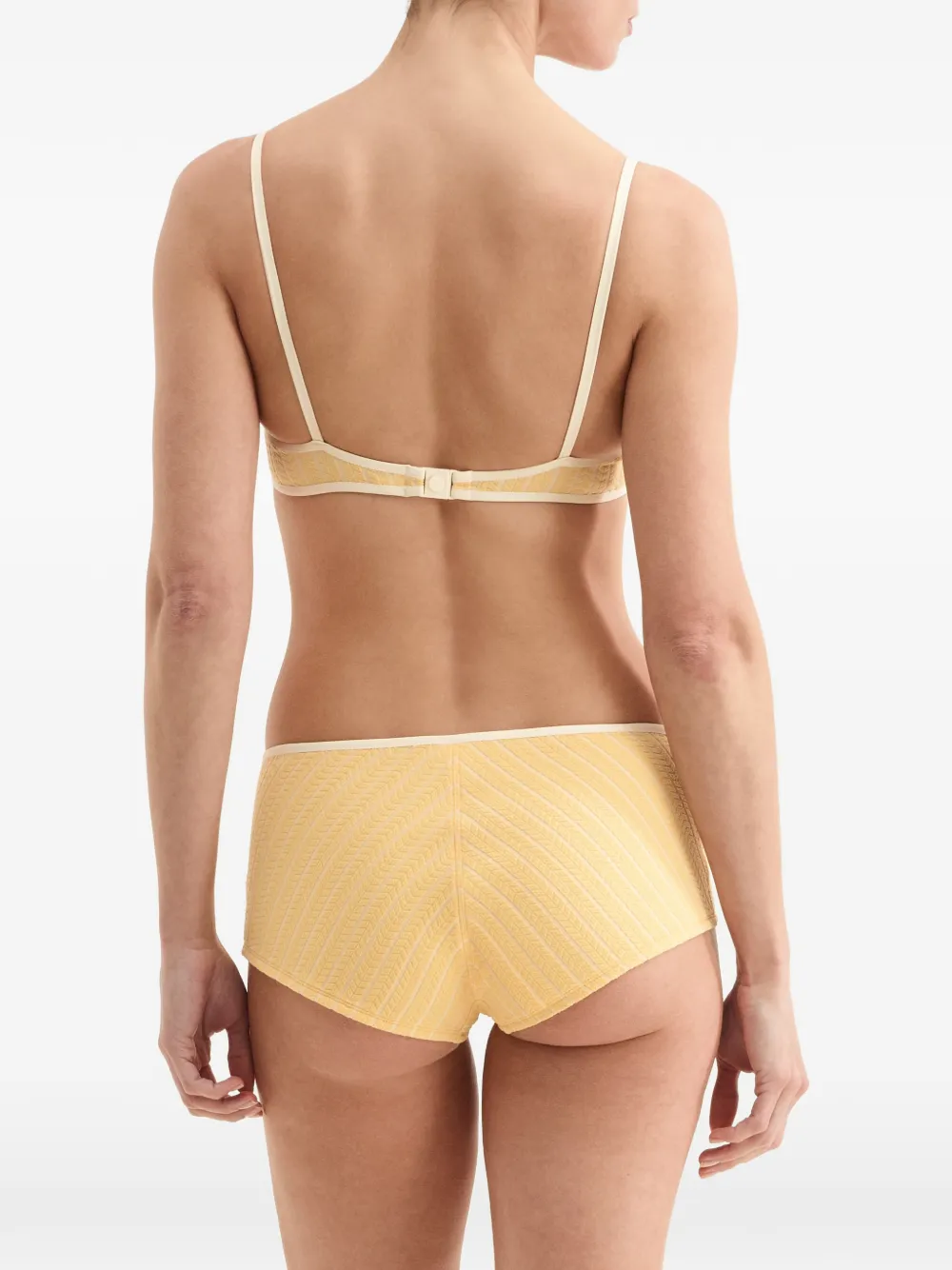 ERES Coconut gestreepte bikinitop Geel