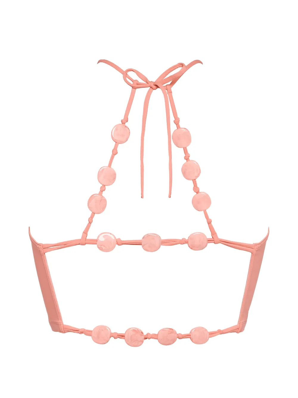 ERES Apollonia bikinitop met halternek en kralendetail Roze