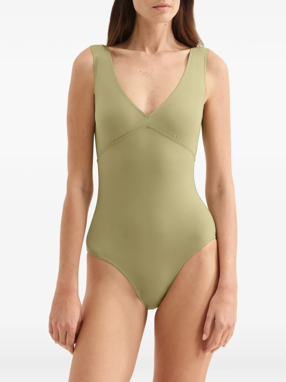ERES Hold Up badpak met V-hals Groen