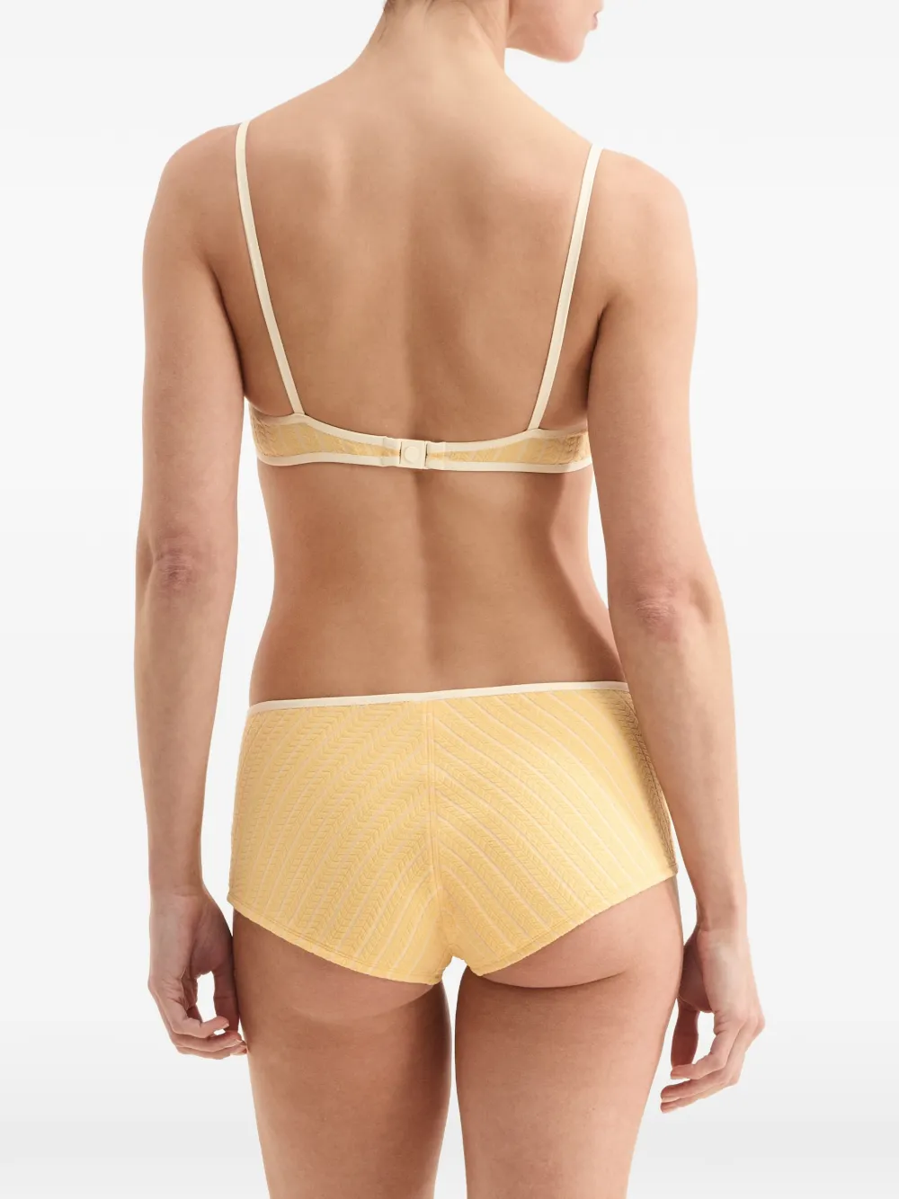 ERES Aftersun bikinislip met chevron streep Geel