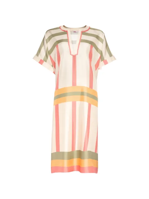 ERES Ice striped V-neck beach dress 