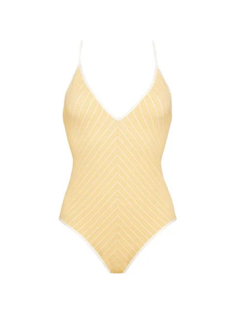 ERES Lounge V-neckline cross-back swimsuit