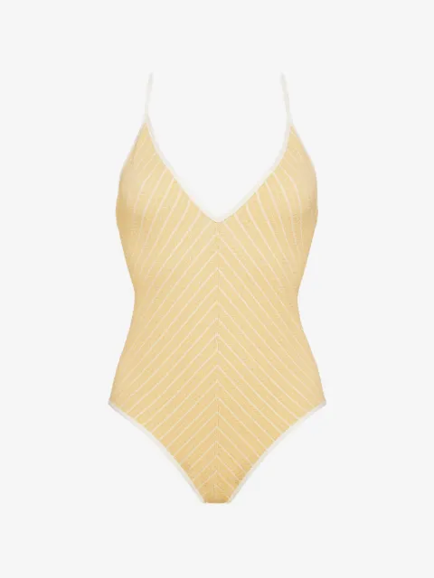ERES Lounge V-neckline cross-back swimsuit