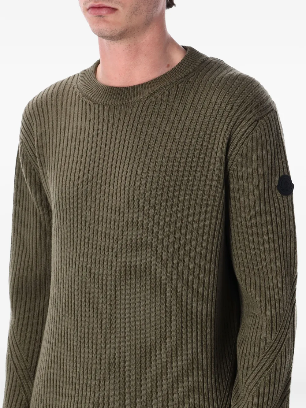  Moncler Crew Neck Sweater - Green 