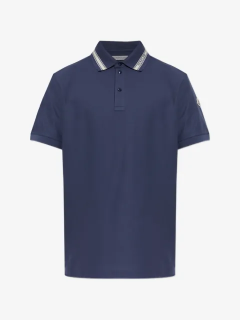 Moncler blue polo shirt