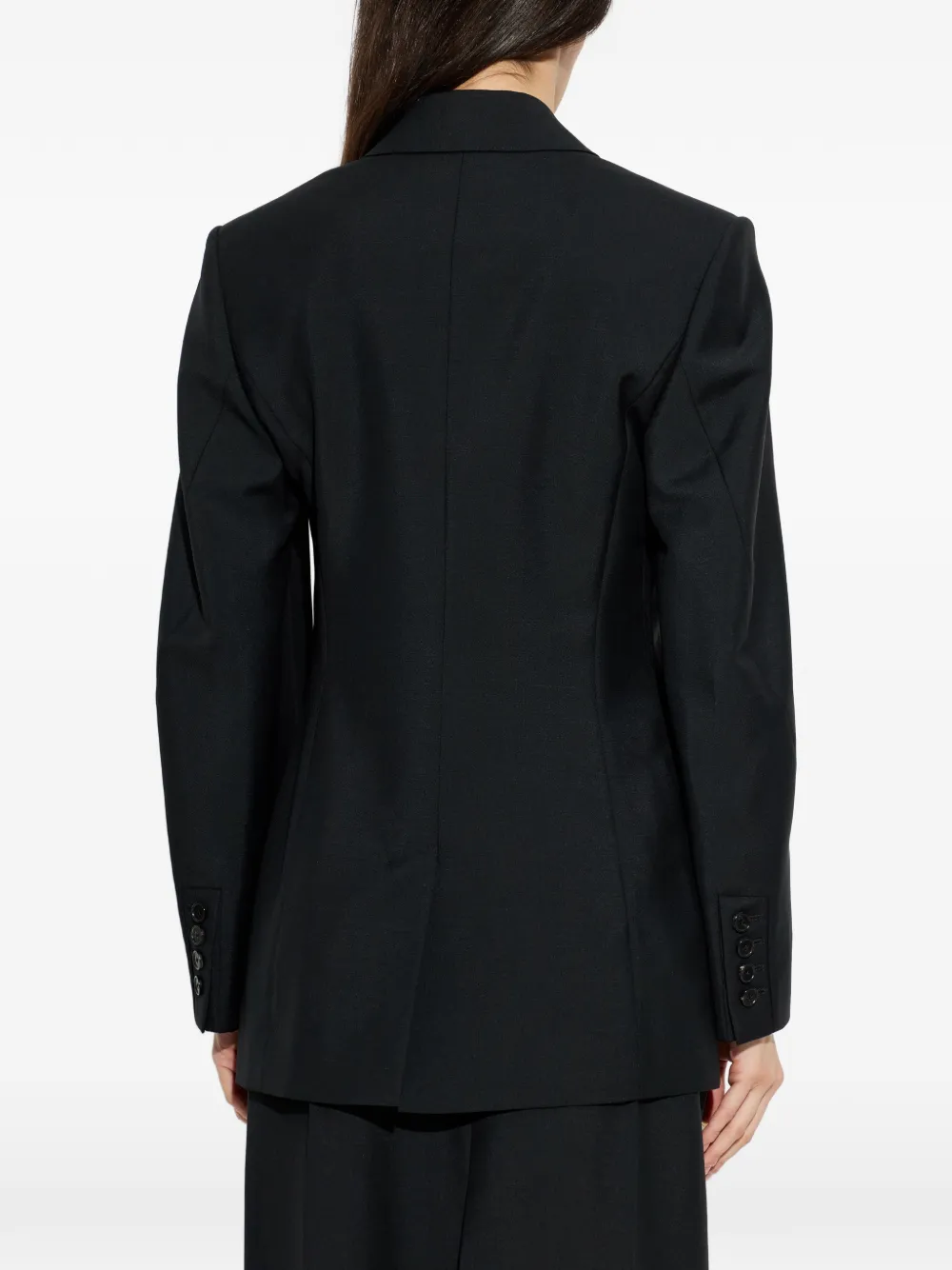 Givenchy Blazer met enkele rij knopen Zwart