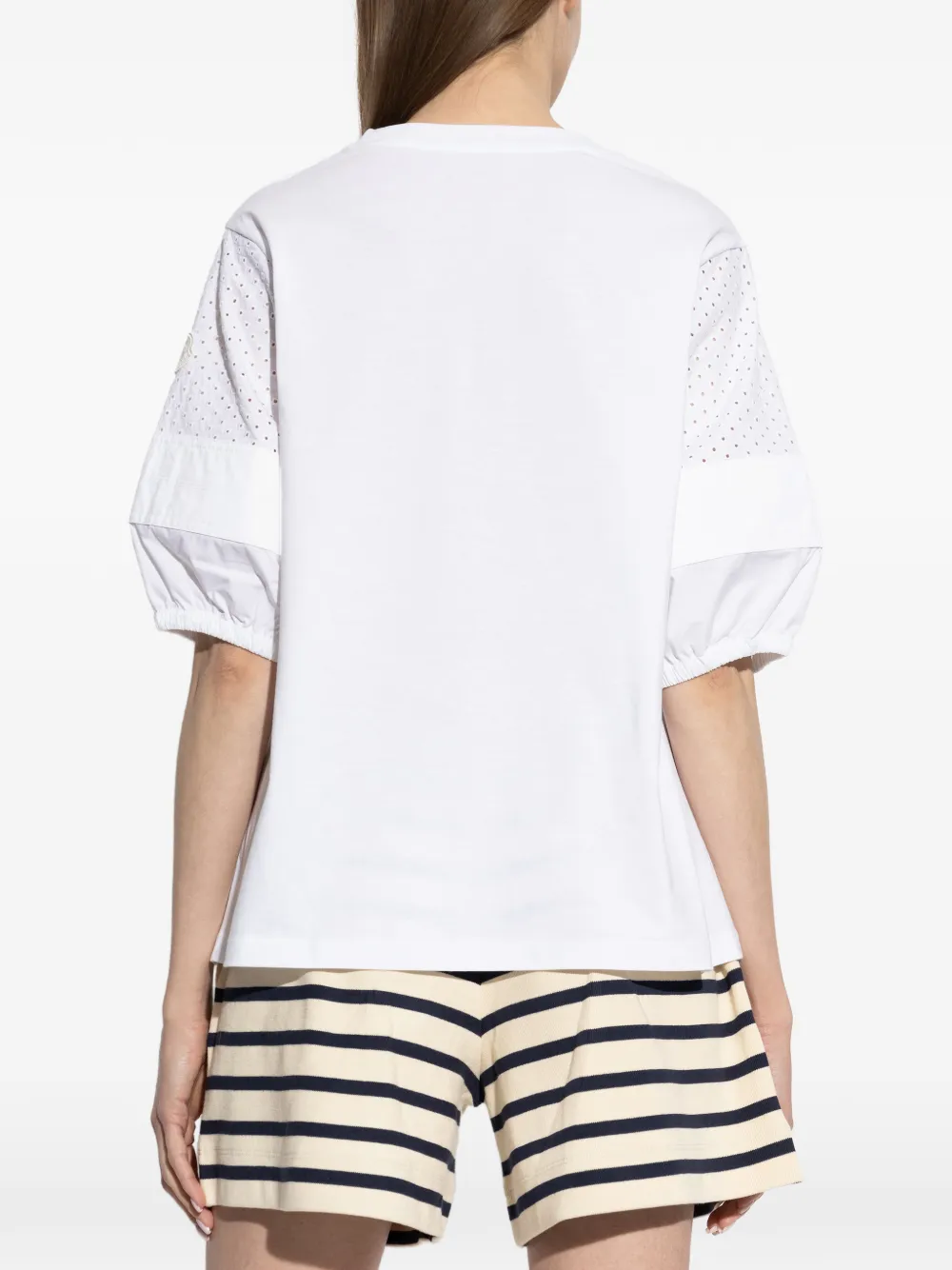 Moncler T-shirt met ringlets Wit