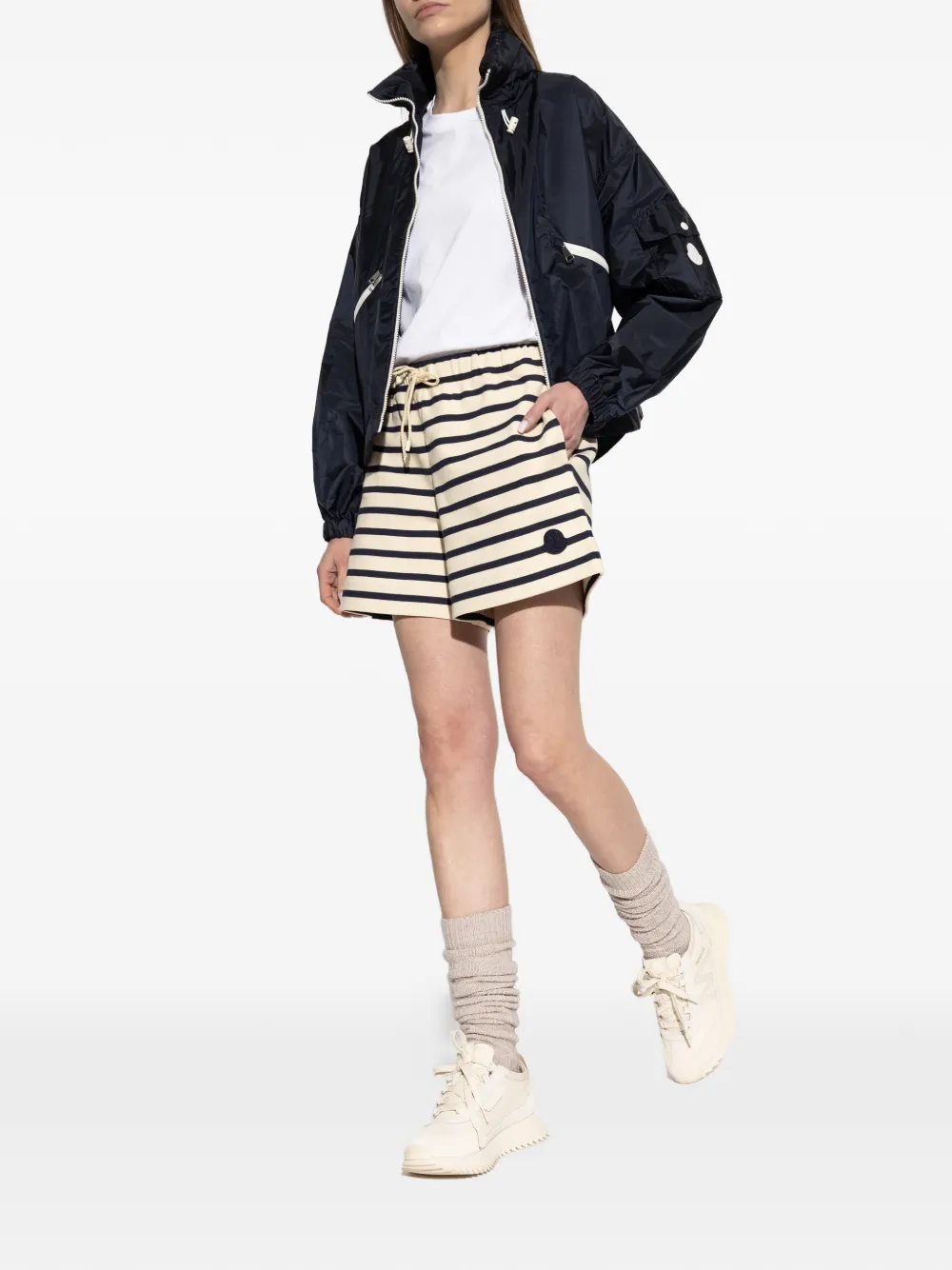 Moncler T-shirt met ringlets Wit