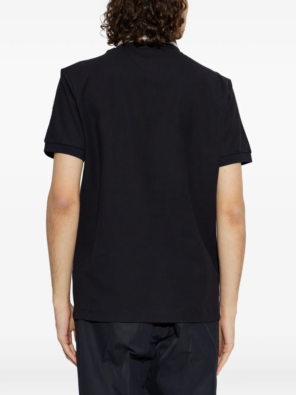 Moncler Poloshirt met kraag afwerking Blauw
