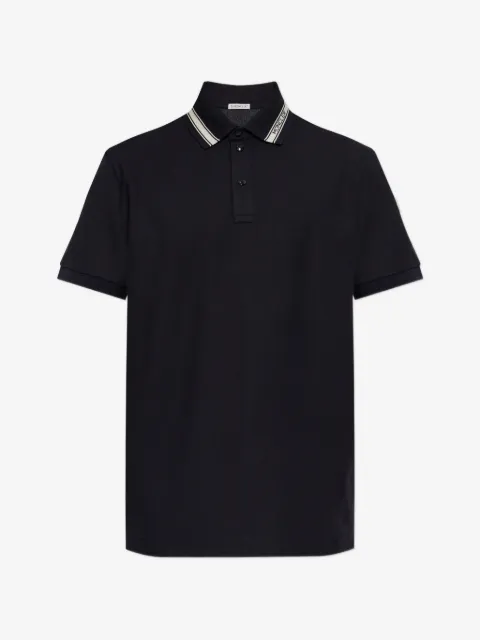 Moncler collar-trim polo shirt