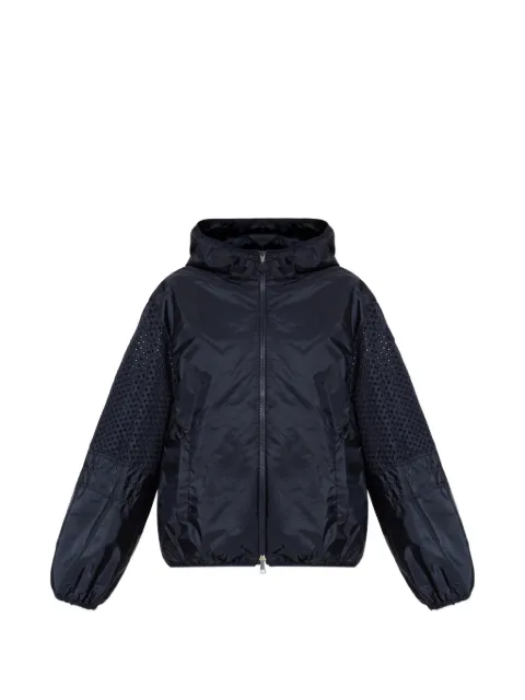 Moncler chaqueta perforada con capucha