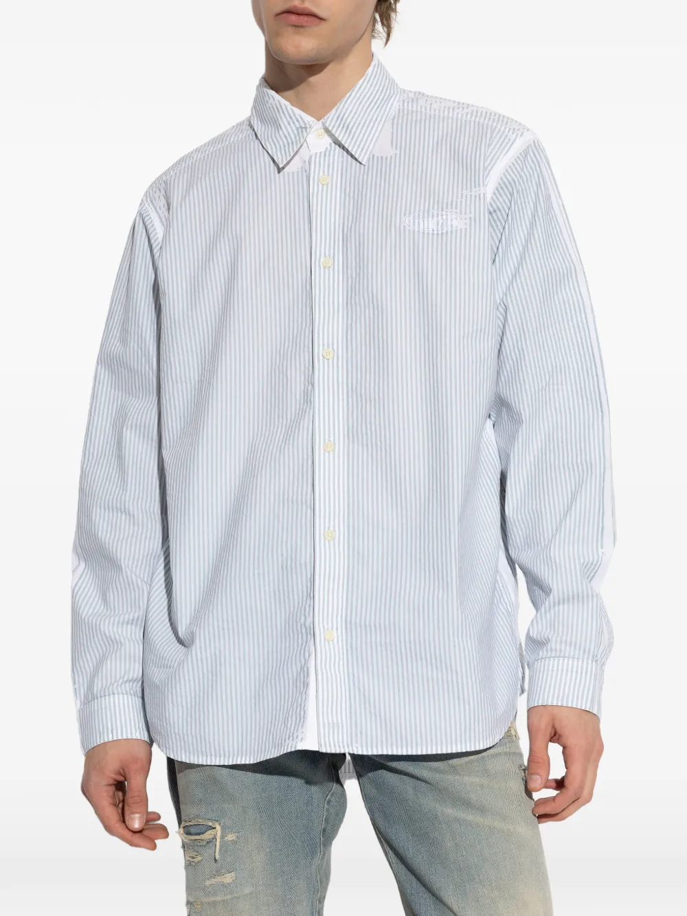  Diesel Striped-pattern Shirt - White 
