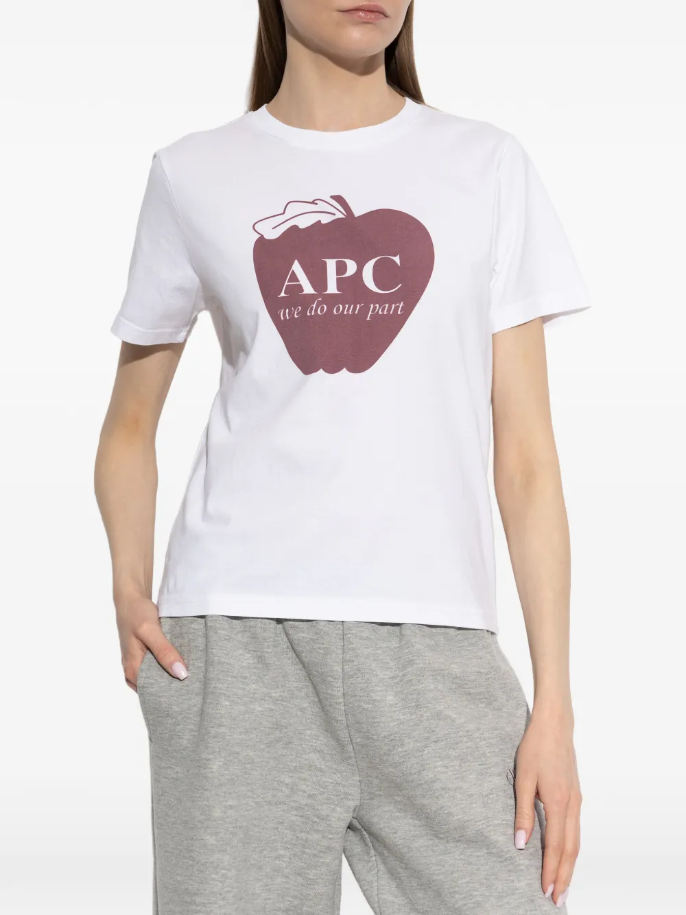  A.p.c. Pomme Crew-neck T-shirt - White 