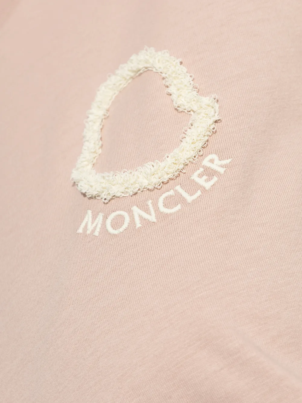 Moncler T-shirt met logo-applicatie Roze