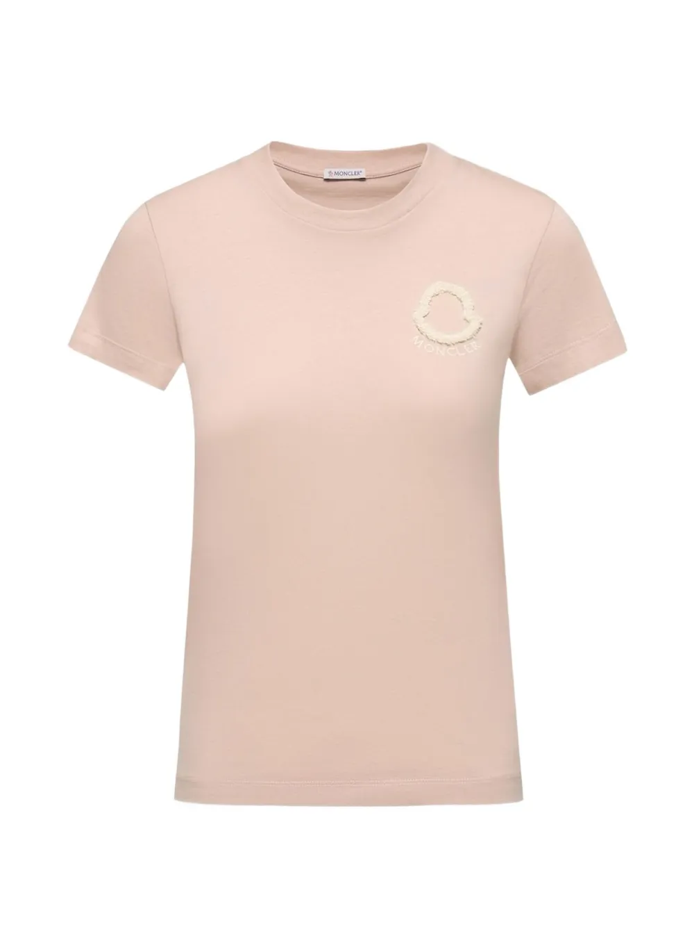 Moncler T-shirt met logo-applicatie Roze