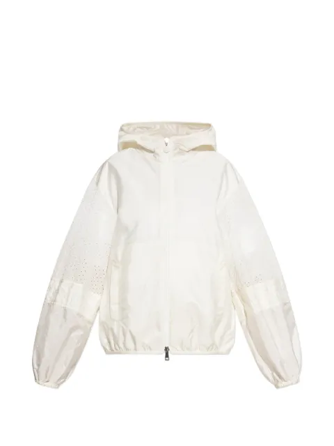 Moncler Perforated hooded jacket