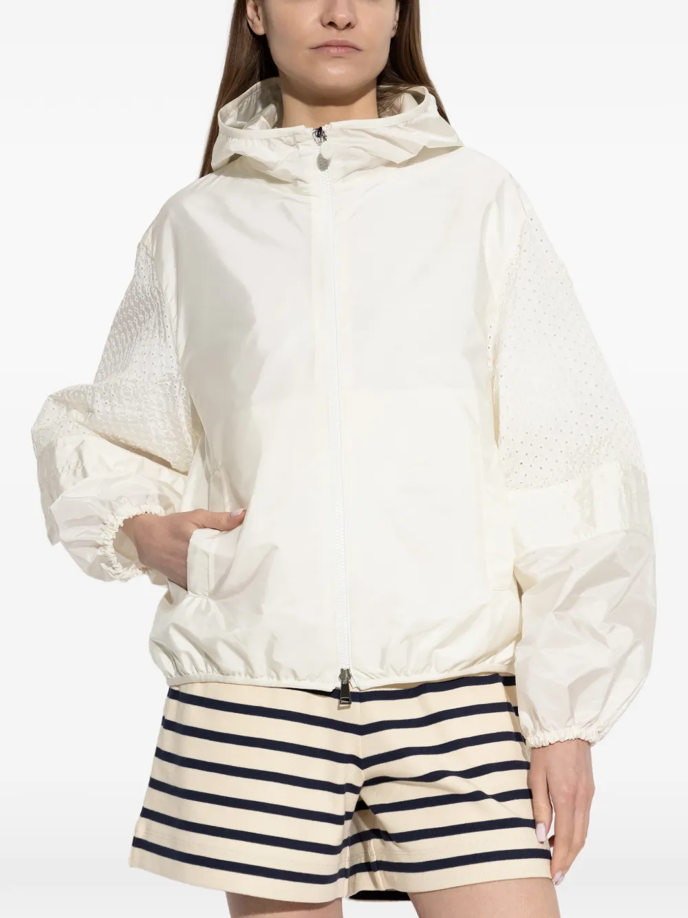 Moncler Zelkova jack met capuchon Beige