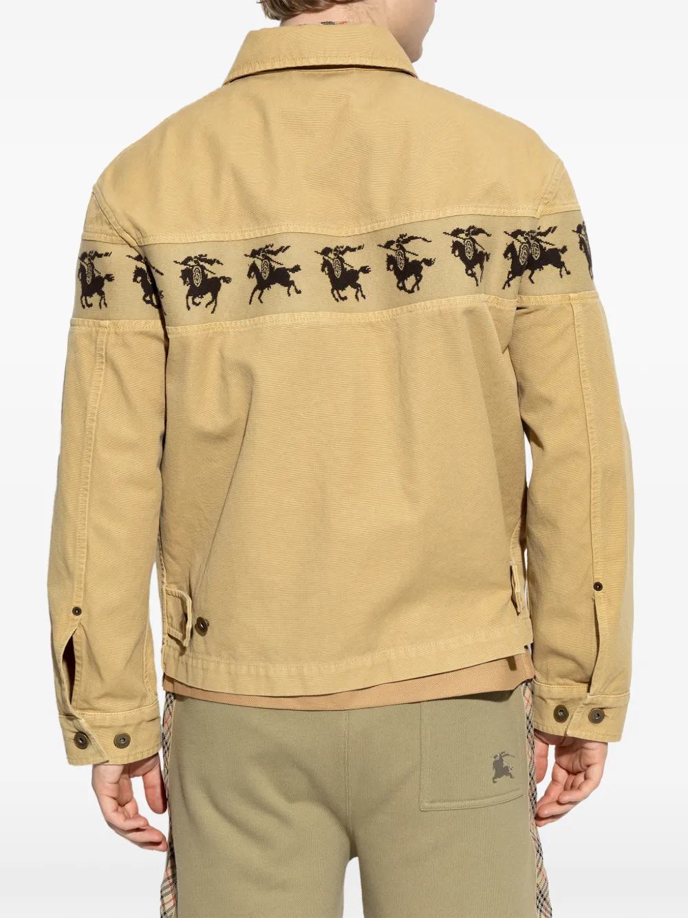 Burberry Jack met grafische print Beige