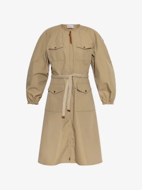 Moncler pleated poplin midi dress