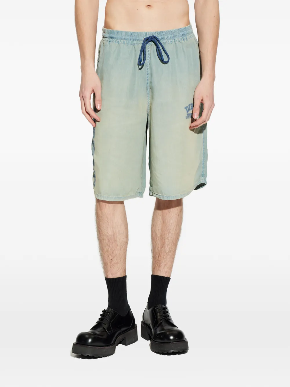 Diesel D-ENIMOS shorts met trekkoord Blauw