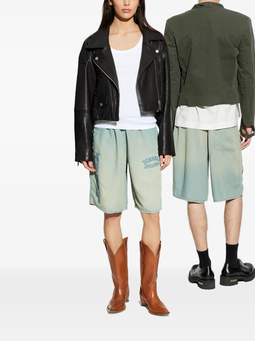  Diesel D-enimos Drawstring Shorts - Blue 