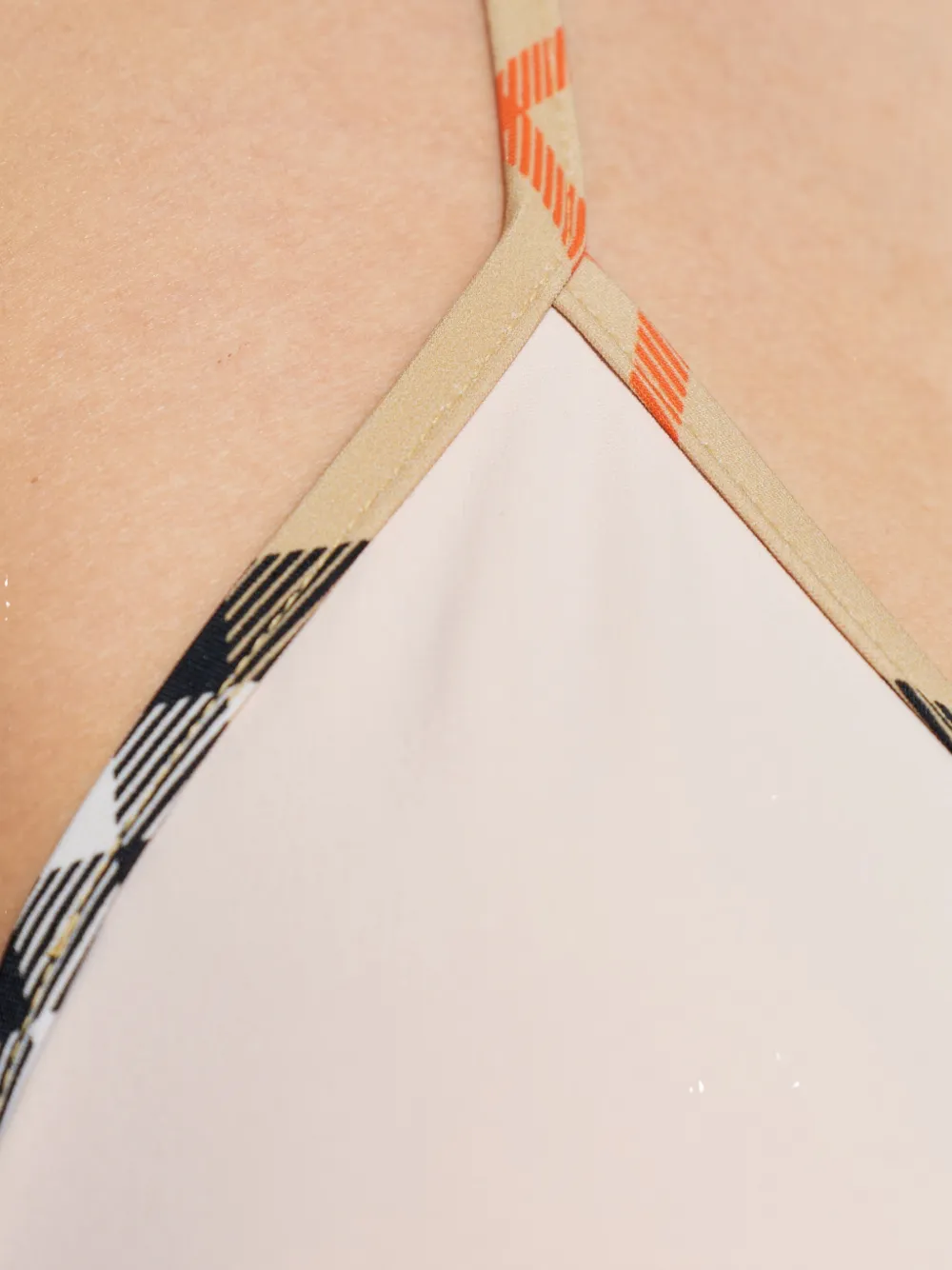  Burberry Check-trim Bikini Top - Neutrals 