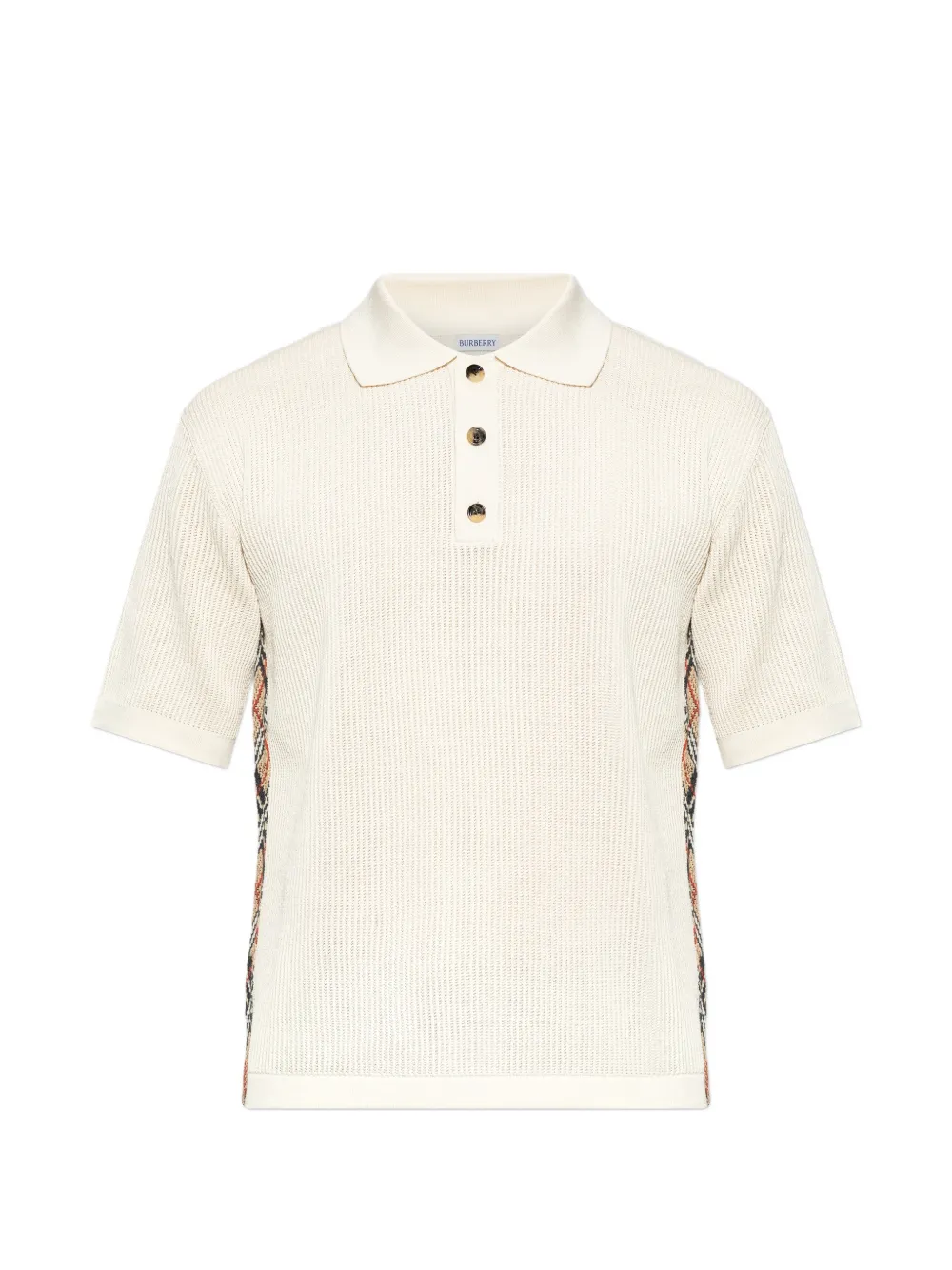 Burberry button-fastening polo shirt - Toni neutri