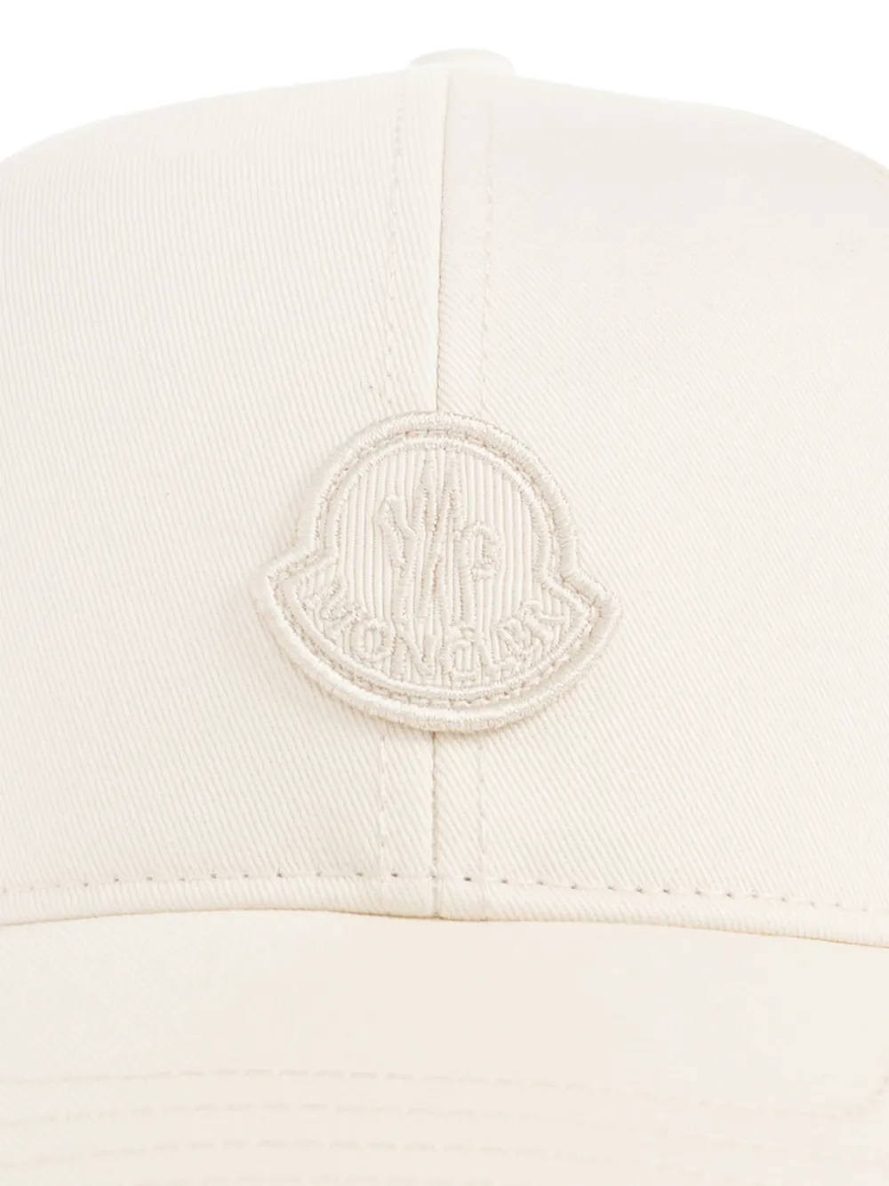 Moncler Muts met logopatch Beige