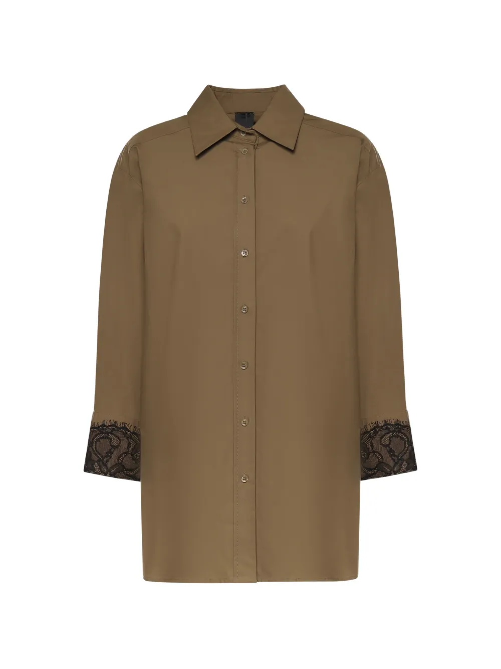 PINKO lace-detaili shirt - Verde