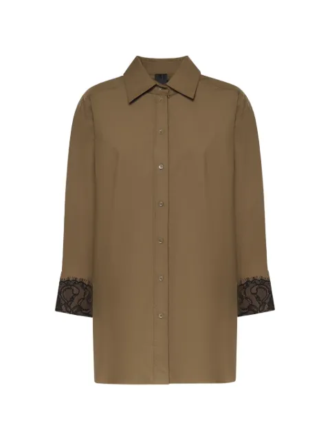 PINKO lace-detaili shirt